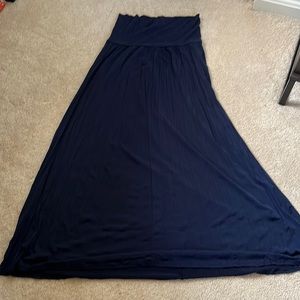 Navy maxi skirt